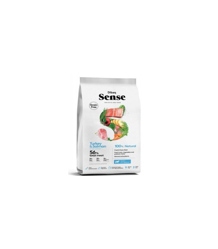 DIBAQ SENSE salmon y pavo perro puppy 2kg. SG