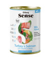 DIBAQ SENSE salmon y pavo perro puppy lata 380g SG