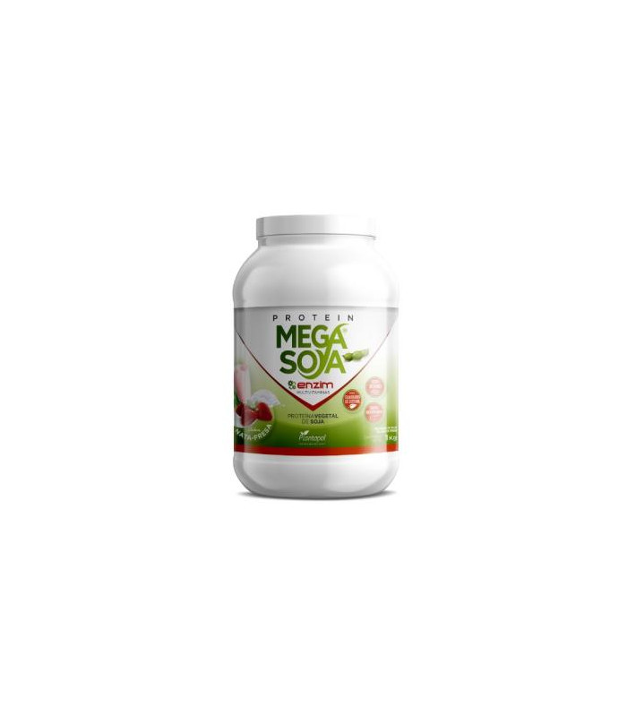 PROTEIN MEGA SOYA proteina de soja nata-fresa1kg.