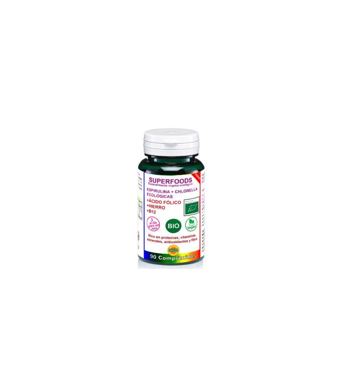 ESPIRULINA + CHLORELLA superalimentos BIO 90comp.