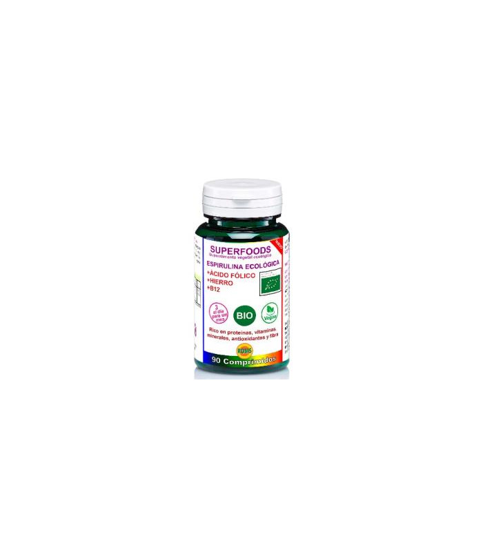 ESPIRULINA + AC. FOLICO superalimentos BIO 90comp.