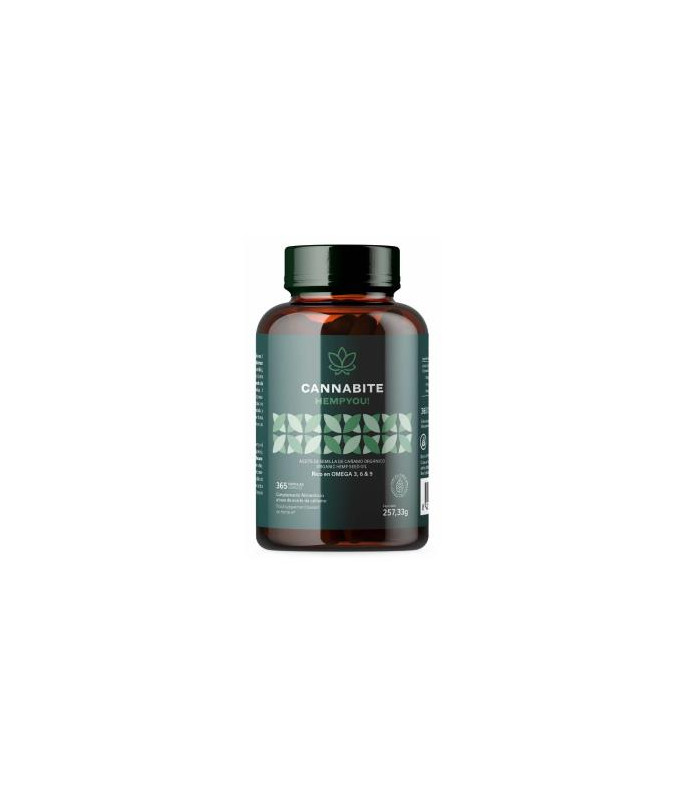 CANNABITE OMEGA 3 6 9 aceite de cañamo 365 cap.