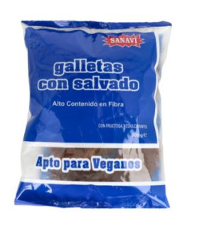 GALLETAS DIETETICAS CON SALVADO 300gr. S/A VEGAN
