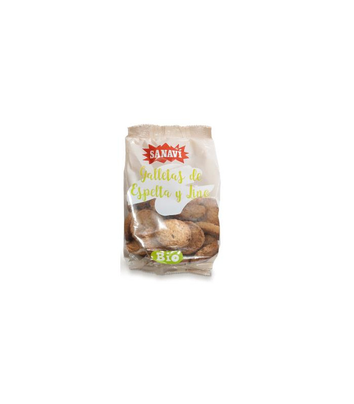 GALLETAS DE ESPELTA Y LINO 200gr. BIO VEGAN