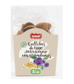 GALLETAS DE TRIGO SARRACENO con arandanos 150g BIO