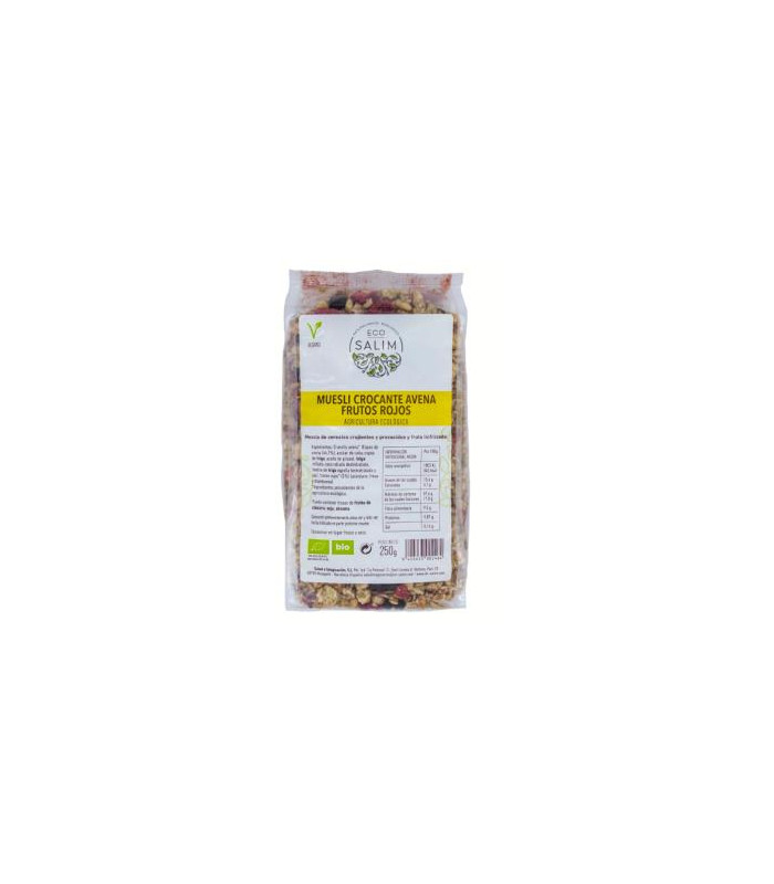BIO MUESLI CROCANTE DE AVENA Y FRUTOS ROJOS 250gr