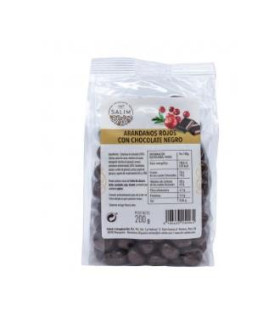 ARANDANO ROJOS con chocolate negro 200gr.