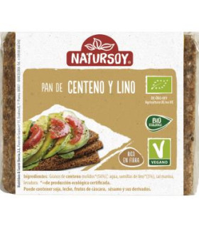 PAN DE CENTENO Y LINO 500gr.