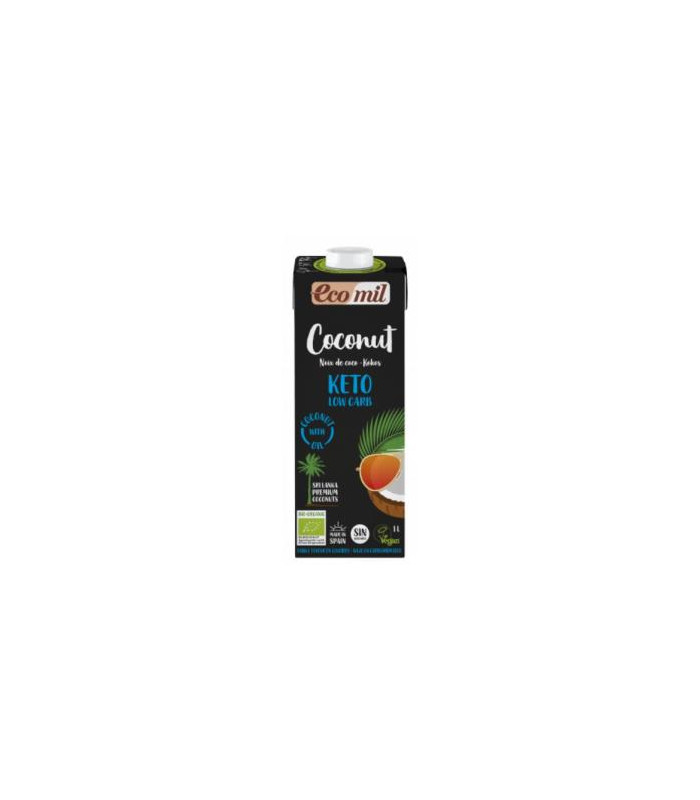 ECOMIL BEBIDA DE COCO NATURE KETO 1lt 6uds. BIO