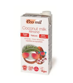 ECOMIL BEBIDA DE COCO Y ALMENDRA 1lt 6uds. BIO S/A