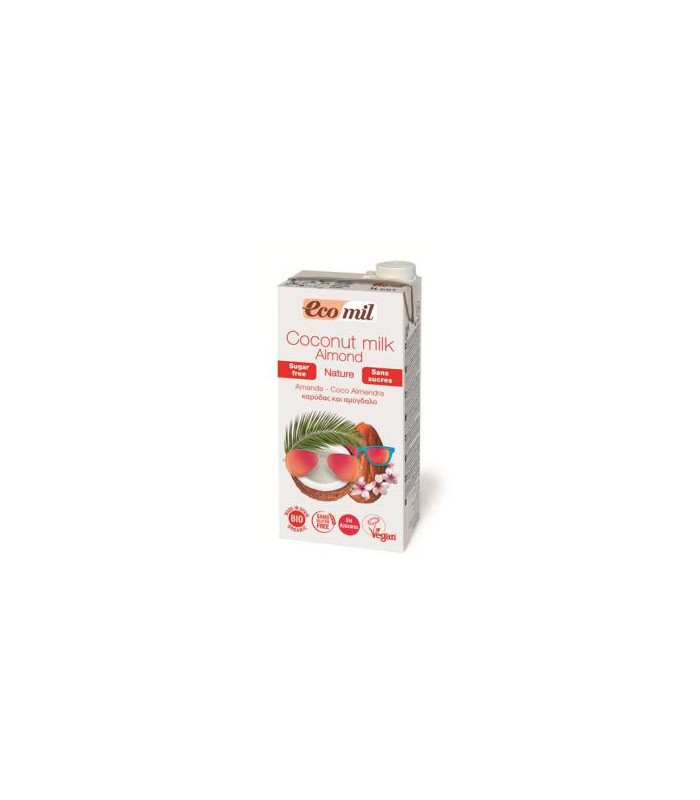 ECOMIL BEBIDA DE COCO Y ALMENDRA 1lt 6uds. BIO S/A