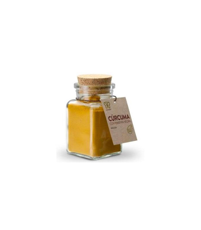 CURCUMA Y PIMIENTA NEGRA polvo especia  90gr ECO