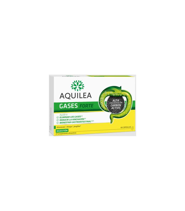 AQUILEA GASES FORTE carbon vegetal 60cap.