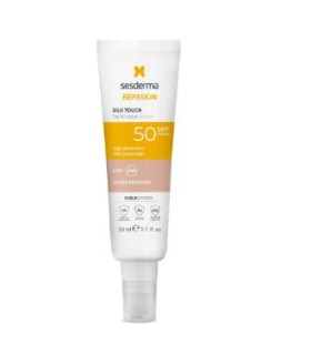 REPASKIN fotoprotector SPF50 tacto seda color 50ml