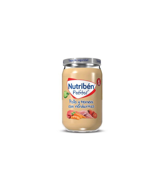 NUTRIBEN POTITO POLLO TERNERA VERDURITAS 235gr +6m