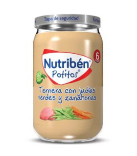 NUTRIBEN POTITO TERNERA-JUDIAS V-ZANAHORIA 235gr.