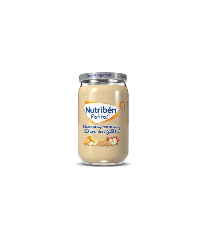 NUTRIBEN POTITO MANZ-NARANJA-PLATANO-GALLETA 235gr