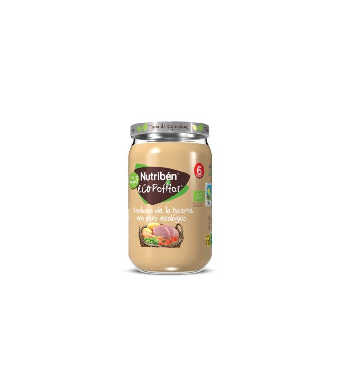 NUTRIBEN ECO POTITO VERDURAS HUERTA PAVO 235gr +6m