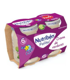 NUTRIBEN POTITO CENA CREMA DE VERDURAS 2X190gr +6m