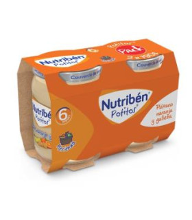 NUTRIBEN POTITO PLATANO NARANJA GALLETA 2X190gr