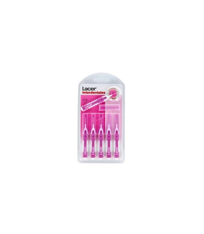 INTERDENTAL LACER ULTRAFINO recto rosa 6ud.