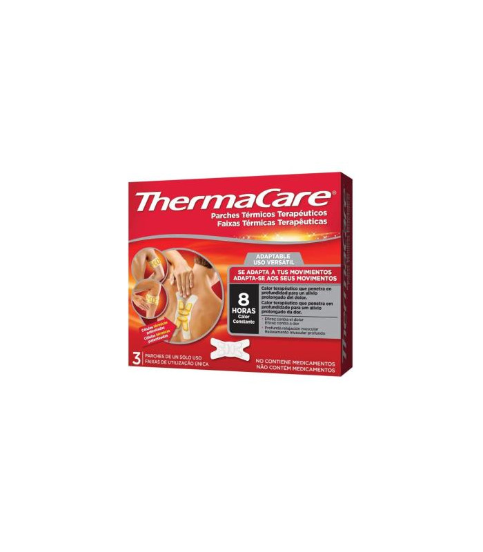 THERMACARE parche termico adaptable 3ud.