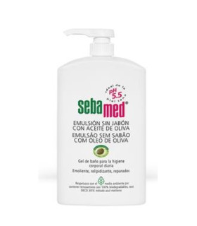 EMULSION SIN JABON  aceite oliva gel de baño 1l.