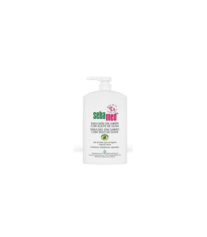 EMULSION SIN JABON  aceite oliva gel de baño 1l.
