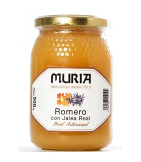 MIEL DE ROMERO con jalea real 500gr.