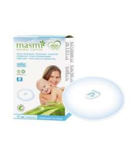 DISCOS LACTANCIA MASMI NATURAL COTTON 30ud.