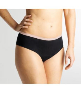 BRAGUITA MENSTRUAL negra/rosa flujo moderado 0/XXS