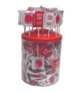 PIRULETAS REDONDAS cereza 200 uds BIO EXPOSITOR