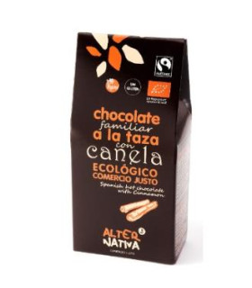 CHOCOLATE A LA TAZA CON CANELA 125 gr BIO