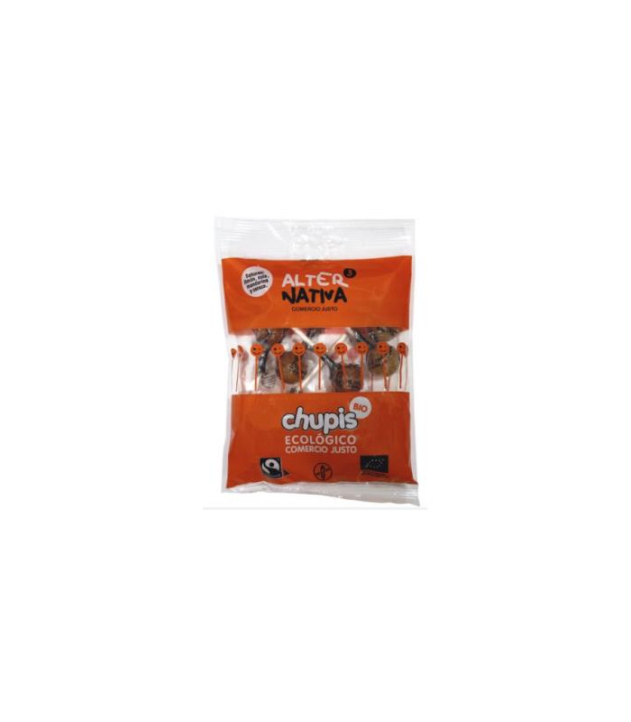 CHUPIS CARAMELOS CON PALO 8uds BIO