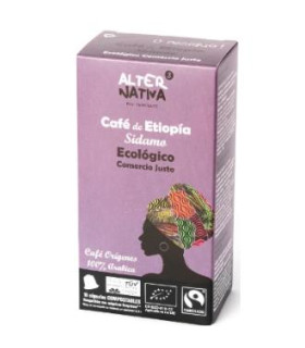 CAFE ETIOPIA SIDAMO 10 capsulas compostables BIO