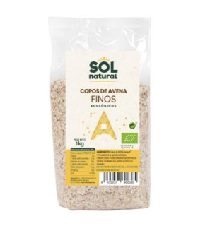 COPOS DE AVENA FAMILIAR finos integrales 1kg. BIO