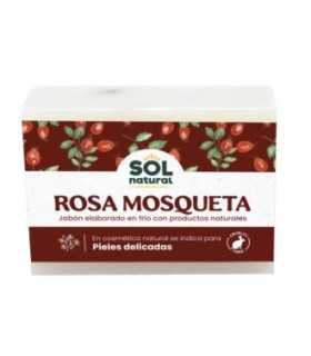 JABON EN PASTILLA de rosa mosqueta 100gr.