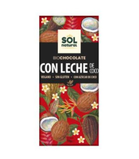 CHOCOLATE CON LECHE DE COCO tableta 70gr. BIO