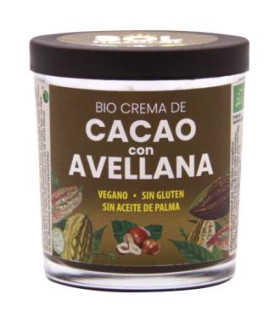CREMA DE CACAO con avellanas 200gr. BIO