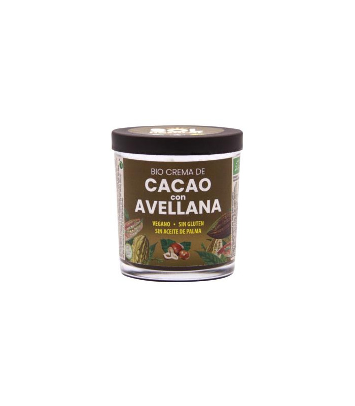 CREMA DE CACAO con avellanas 200gr. BIO
