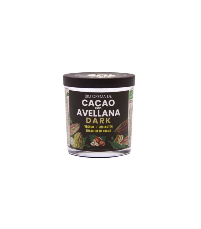 CREMA DE CACAO DARK con avellanas 200gr. BIO