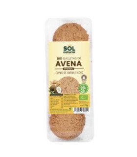GALLETAS DE AVENA COCO Y AGAVE 175gr. BIO