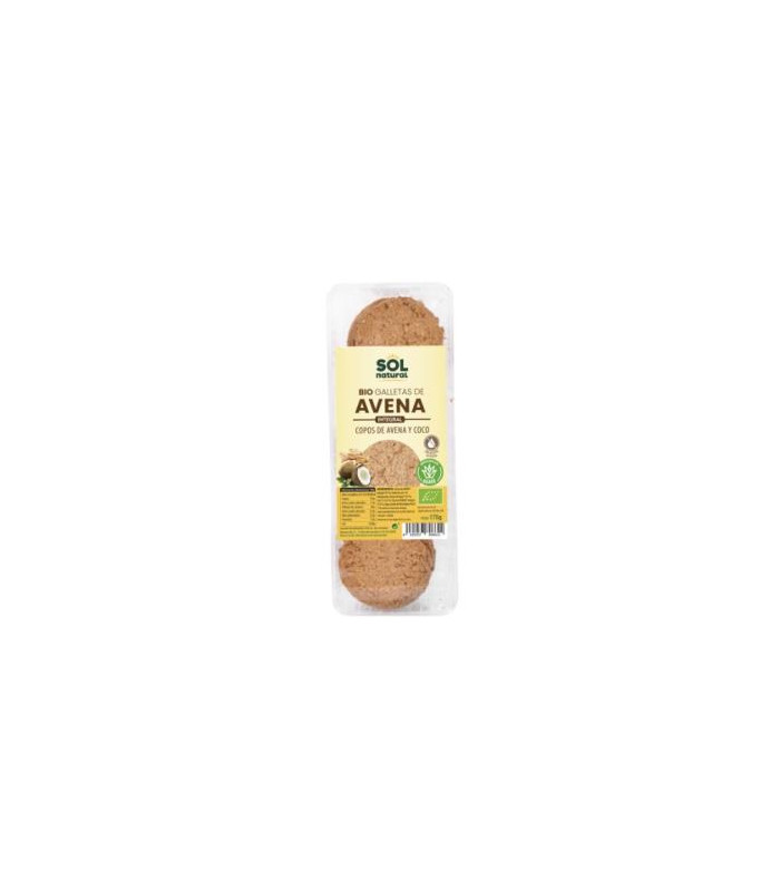 GALLETAS DE AVENA COCO Y AGAVE 175gr. BIO