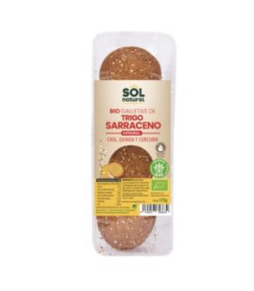 GALLETAS DE TRIGO SARRACENO CHIA QUINOA 175gr. BIO