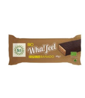 WHA FEEL SNACK BAÑADO DE ESPELTA Y CACAO 16uds BIO