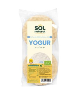 TORTAS DE ARROZ con yogur natural 100gr. BIO