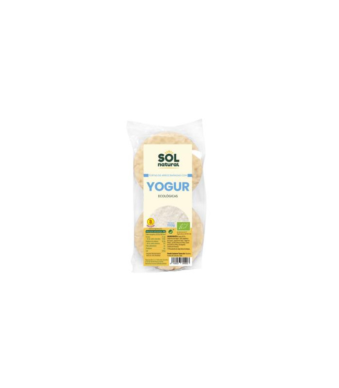 TORTAS DE ARROZ con yogur natural 100gr. BIO