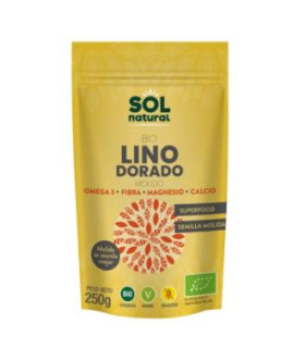 SEMILLAS DE LINO DORADO triturado 250gr. BIO