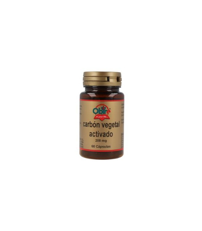 CARBON VEGETAL activado 200mg 60cap.