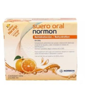 SUERO ORAL NORMON naranja pack 2 bricks x 250ml